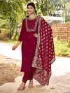 Monalisa Vol 5 By Ossm Viscos Kurti With Bottom Dupatta Wholesalers In Delhi